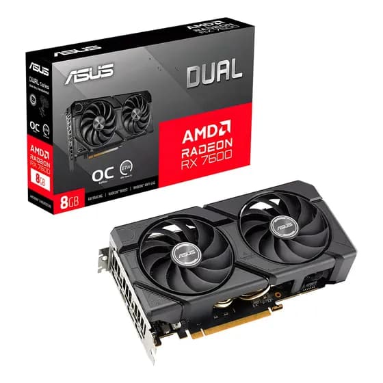 Placa De Video Asus Radeon Rx 7600 Dual Evo Oc Edition