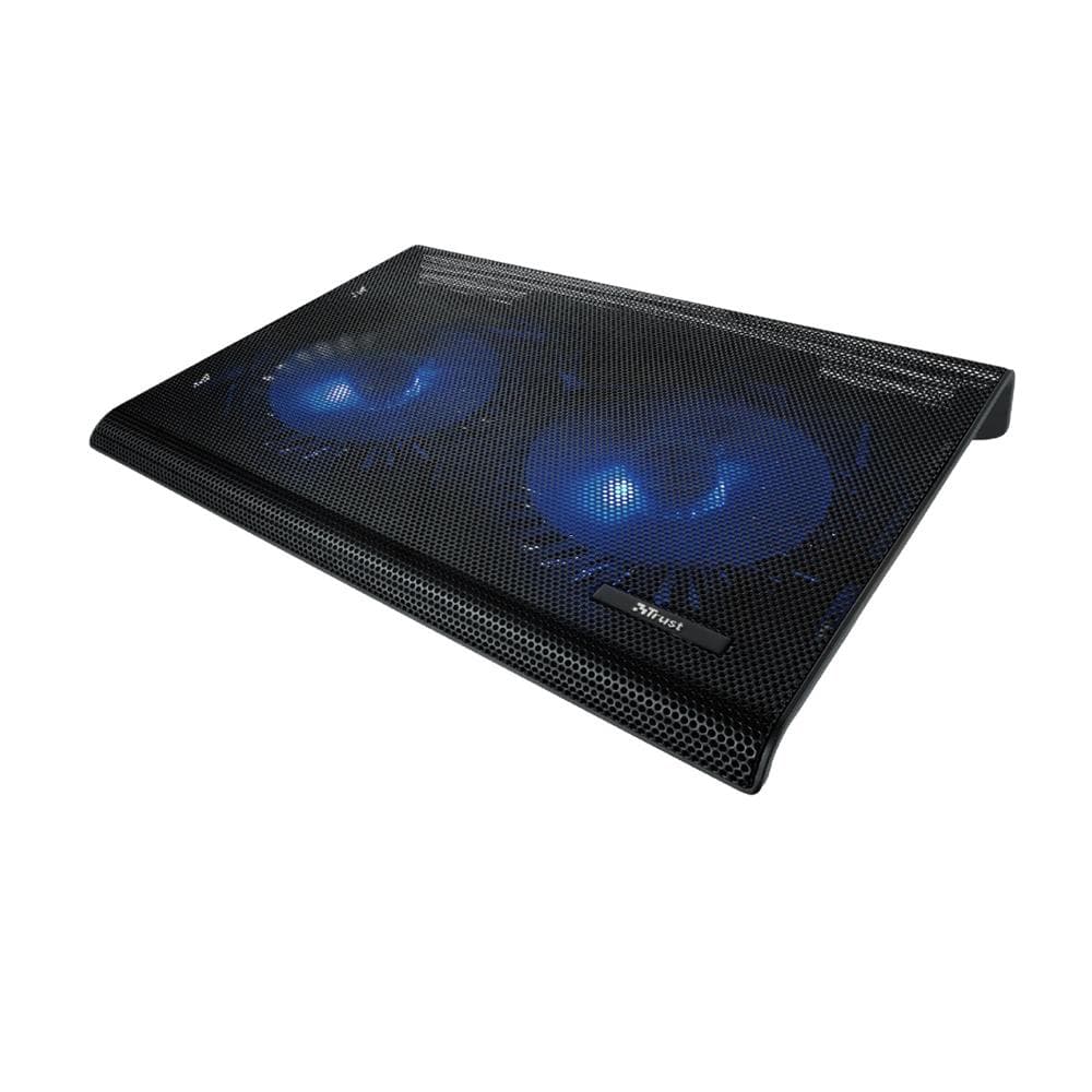 Base Cooler para Notebook Trust Stand , Com 2 Ventoinhas , UBS , Laptop 17,3" LED Azul , Preto