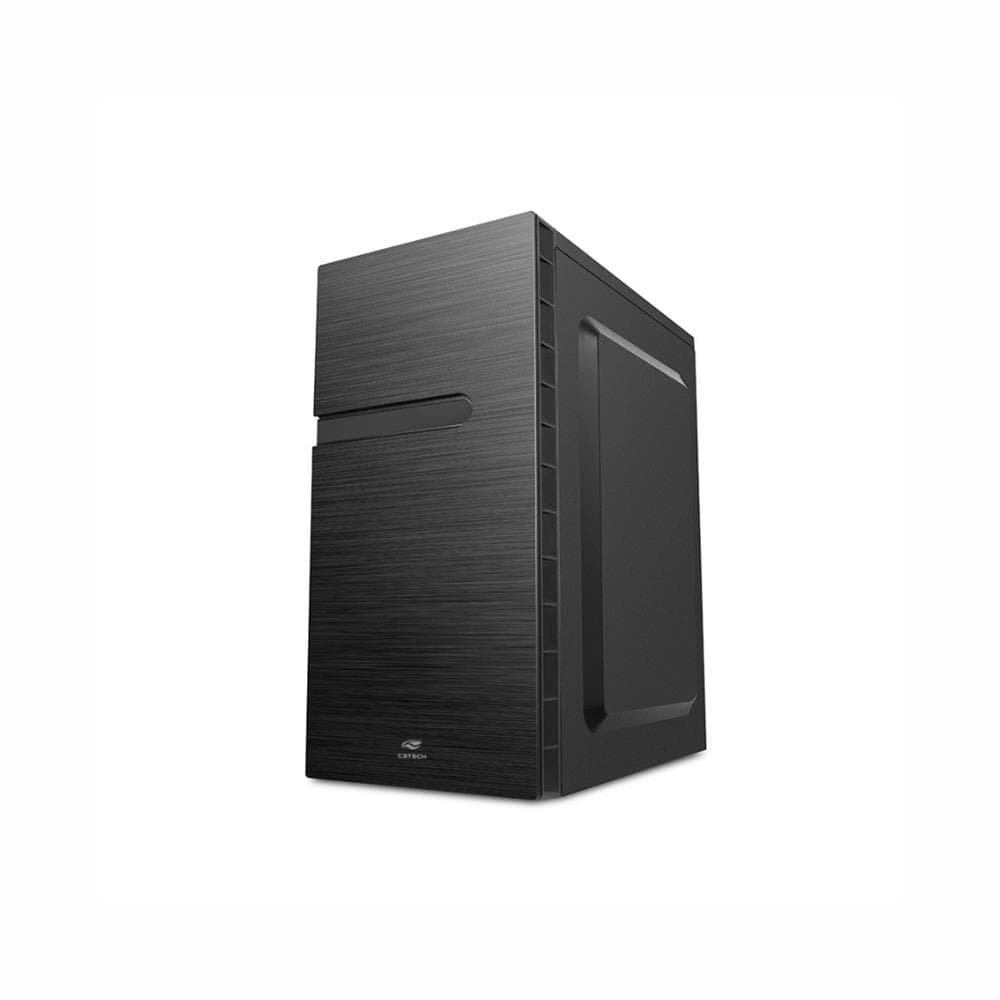 Gabinete C3Tech Micro ATX , Mid Tower , Com Fonte 200W , Preto
