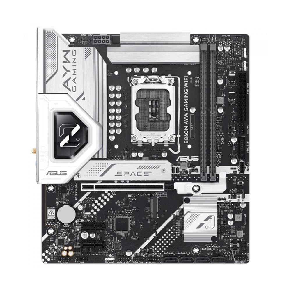 Placa Mãe Asus B860M AYW Gaming WiFi , Chipset B860 , Intel LGA 1851 , mATX , DDR5