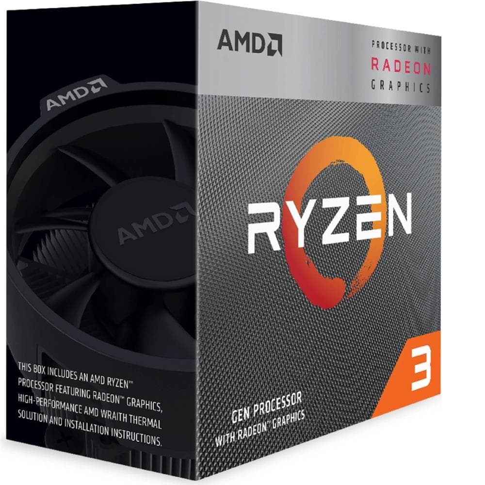 Processador AMD Ryzen 3 3200G , 3.6GHz (4.0GHz Turbo) , 4-Core 4-Threads , Cache 6MB , AM4