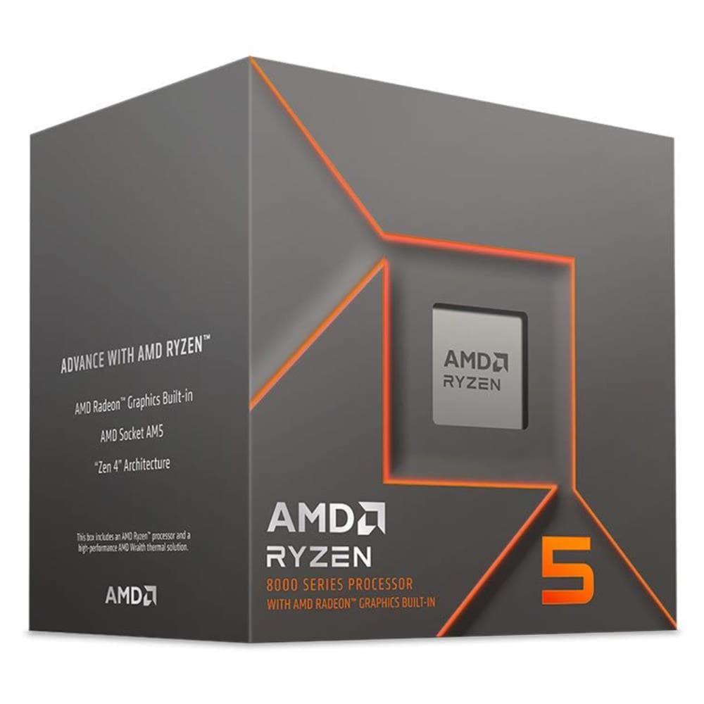 Processador AMD Ryzen 5 8500G , 3.5GHz (5.0GHz Turbo) , 6-Core 12-Threads , Cache 22MB , AM5