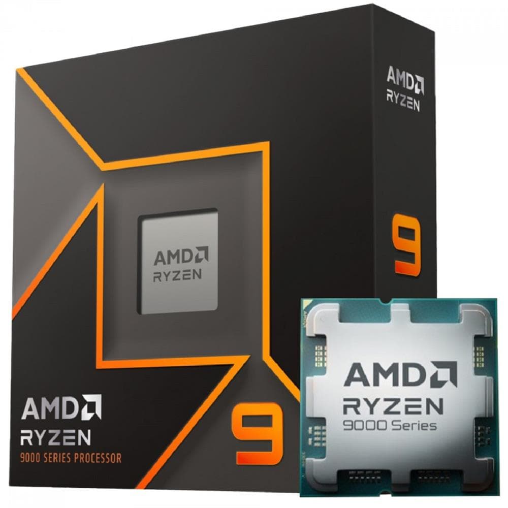 Processador AMD Ryzen 9 9900X , 4.4GHz (5.6GHz Turbo) , 12-Cores 24-Threads , AM5 , Sem Cooler