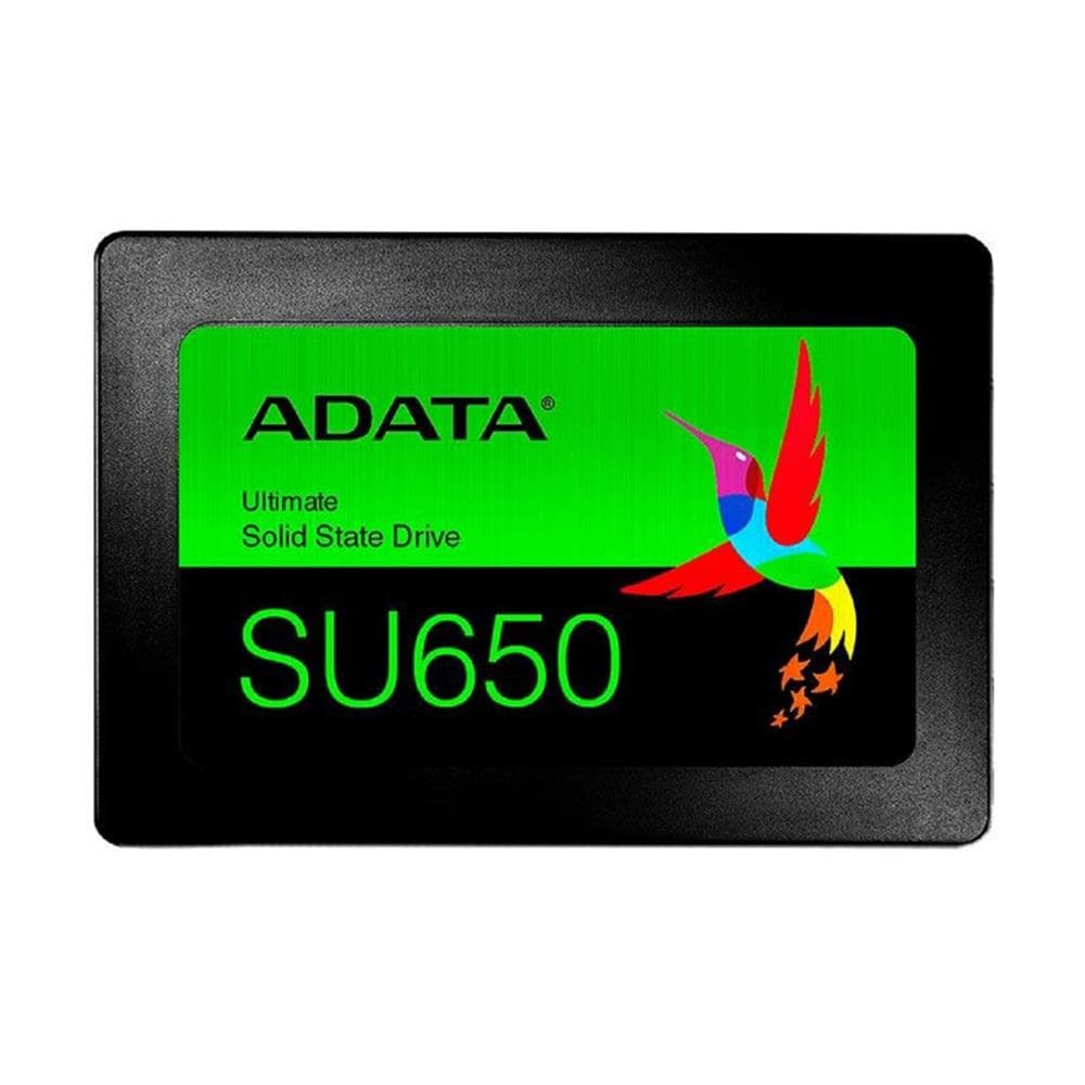 SSD Adata SU650 , 256GB , Sata III , Leitura 520MB/s e Gravação 450MB/s