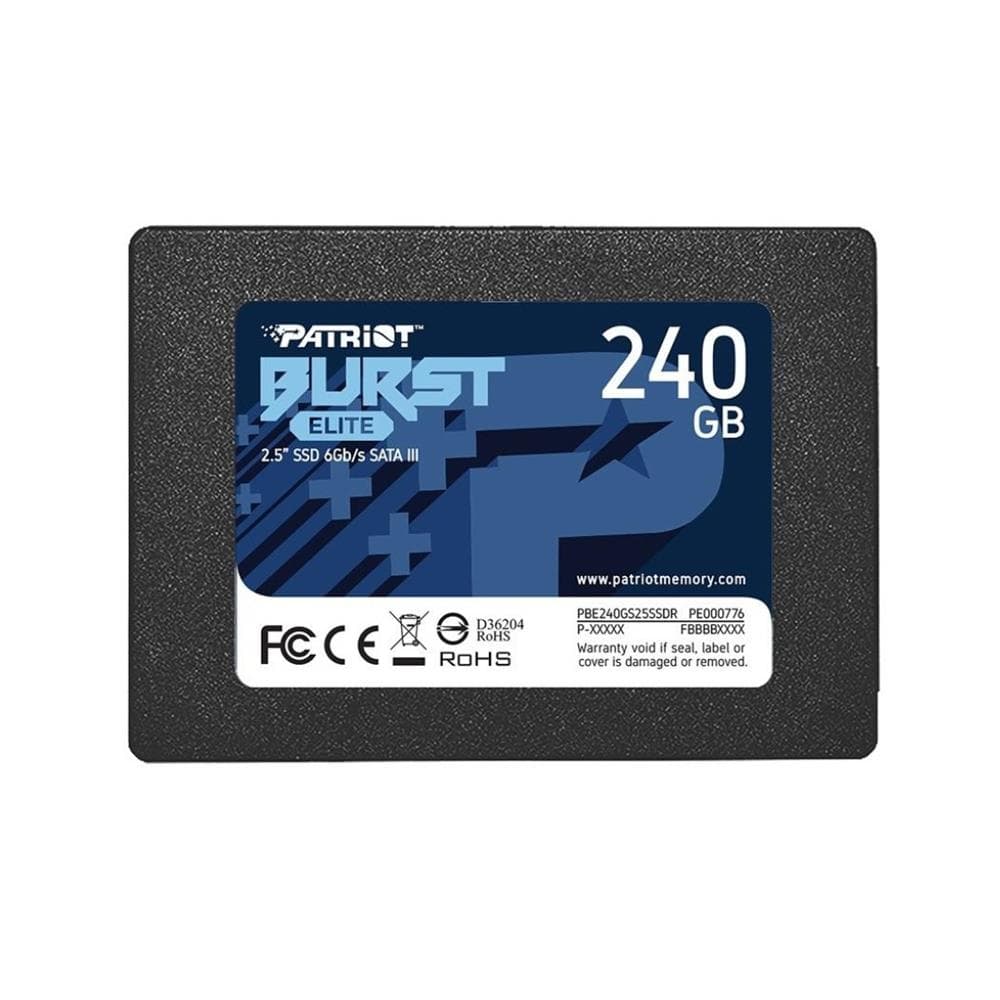 SSD Patriot Burst Elite , 240GB , Sata III , Leitura 450MB/s e Gravação 320MB/s