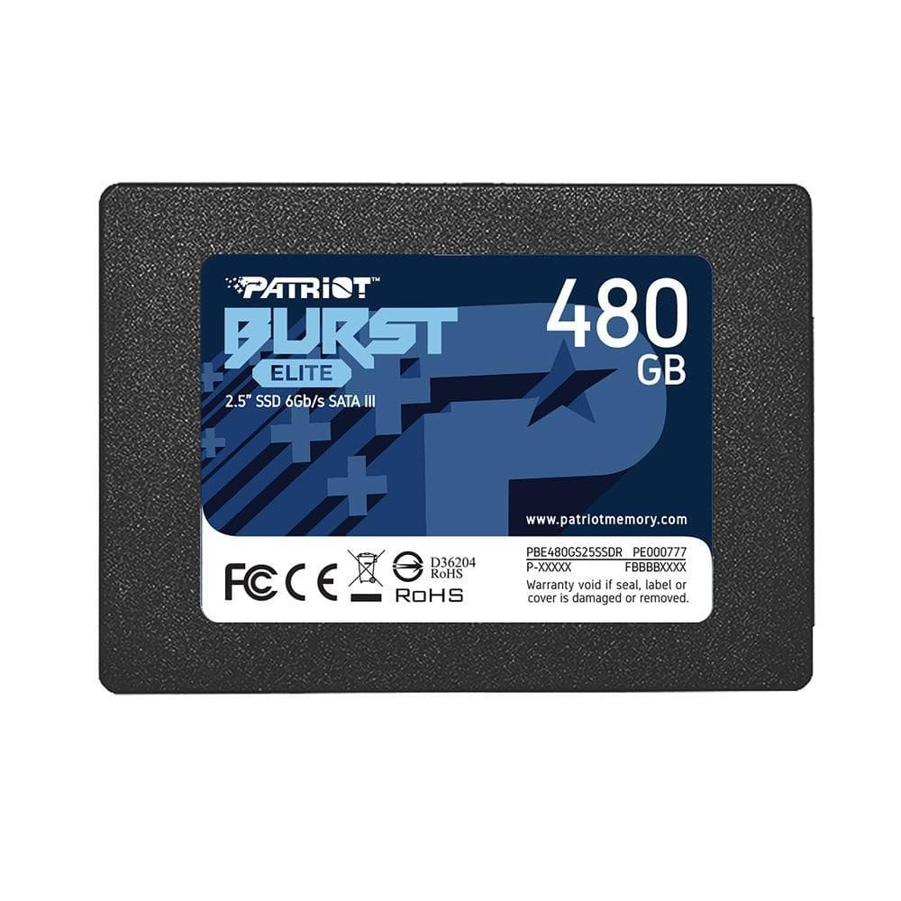 SSD Patriot Burst Elite , 480GB , Sata III , Leitura 560MB/s e Gravação 540MB/s