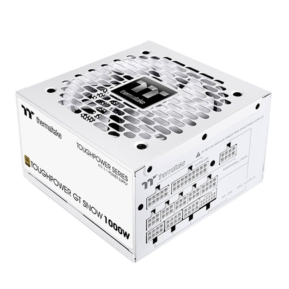 Fonte Thermaltake Toughpower GT, 1000W, 80 Plus Gold, Full Modular, PFC Ativo, Snow White - PS-TPT-1000FNFAGB-W