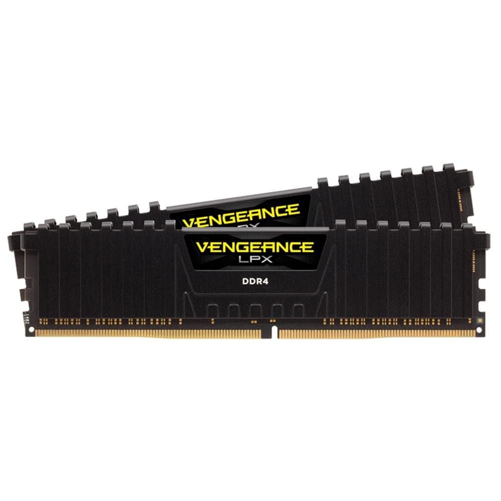 Memória RAM Corsair Vengeance LPX 16GB (2x8GB), 2400Mhz, DDR4 CL16 Black - CMK16GX4M2A2400C16