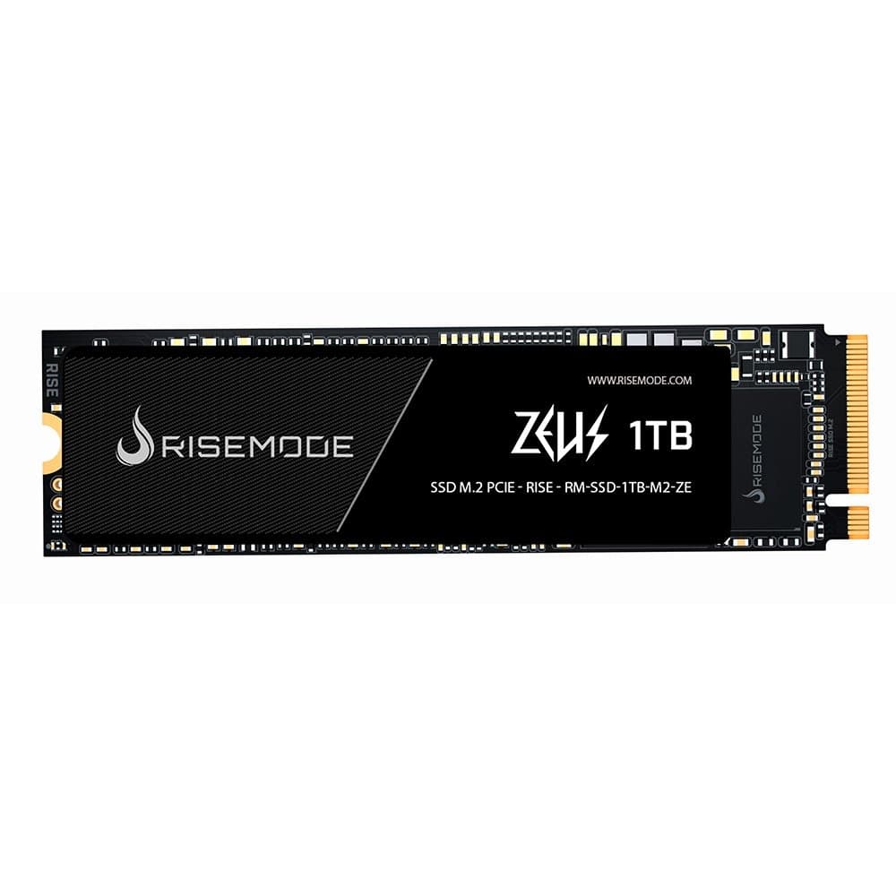 SSD Rise Mode 1TB, M.2 Nvme, Zeus Series, Leitura: 5200MB/s e Gravação: 4600MB/s - RM-SSD-1TB-M2-ZE