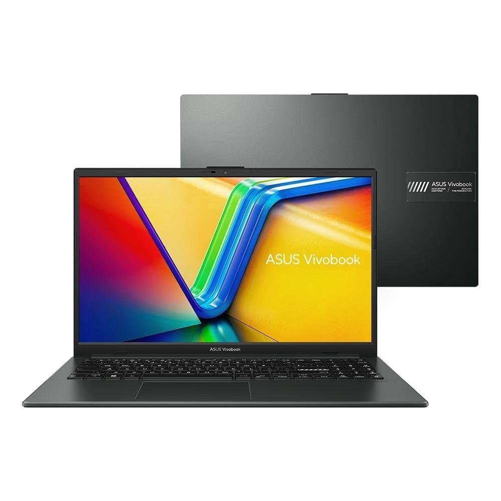 Notebook ASUS VivoBook Go 15 E1504FA, AMD Ryzen 5 7520U, 8GB RAM, 512GB SSD, Tela 15.6" FHD, KeepOS, Preto - E1504FA-NJ732