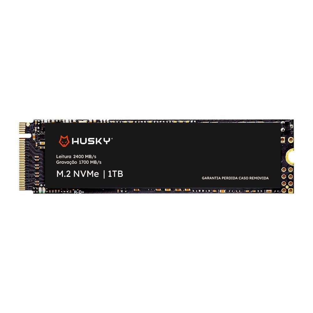SSD PCIe Husky ThunderBoost, 1TB, M.2 NVMe, Leitura 2400MB/s, Gravação 1700MB/s, Preto - HSSD0021000