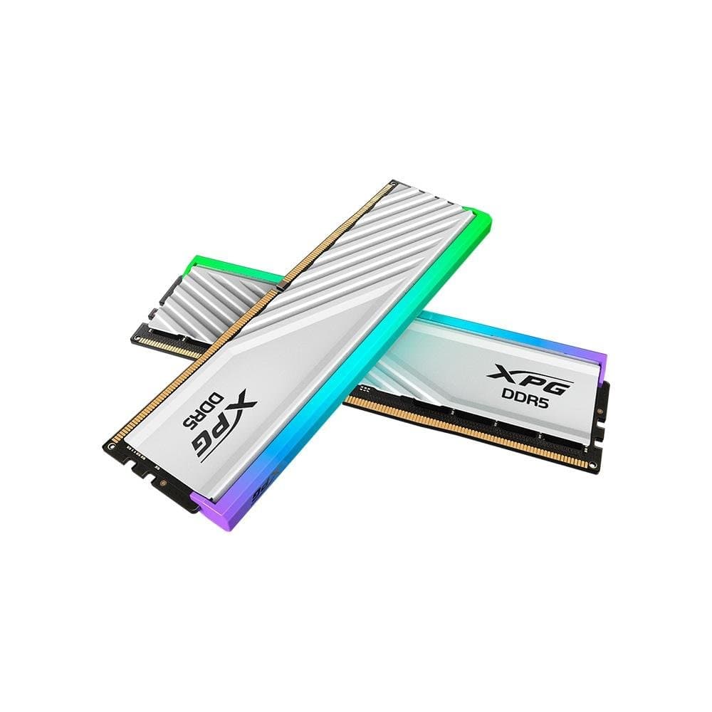 Memória RAM XPG Lancer Blade, 32GB(2x16GB), RGB, DDR5, 6000MHz, Dual Tray, CL48, Branco - AX5U6000C4816G-DTLABRWH