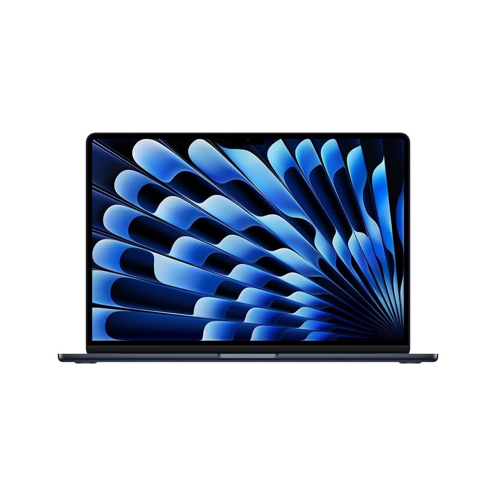 MacBook Air Apple 15" Chip M4, CPU 10 Núcleos, GPU 10 Núcleos, Neural Engine 16 Núcleos, 16GB RAM, SSD 512GB, Meia-noite - MW1M3BZ/A