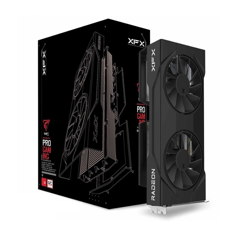 Placa de Vídeo XFX RX 9060 XT OC Gaming AMD Radeon, 16GB, GDDR6, 128bits, 20 Gbps, FidelityFX, RDNA 4 - RX-96TSW16BQ