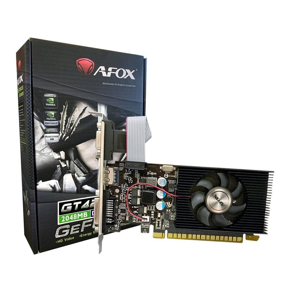 Placa de Vídeo Afox NVIDIA GeForce GT420, 2GB DDR3 - AF420-2048D3L2