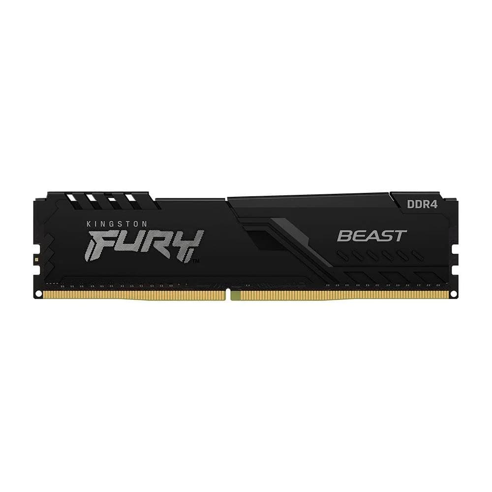 Memória Kingston Fury Beast 8GB, 3200MHz, DDR4, CL16, Preto - KF432C16BB/8