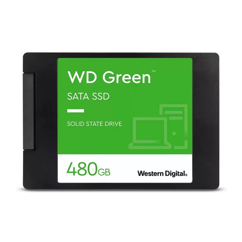 SSD 480GB WD Green, SATA 3 2.5 Pol, Leitura 545 MBps E Gravação 430MBps - Wds480g3g0a