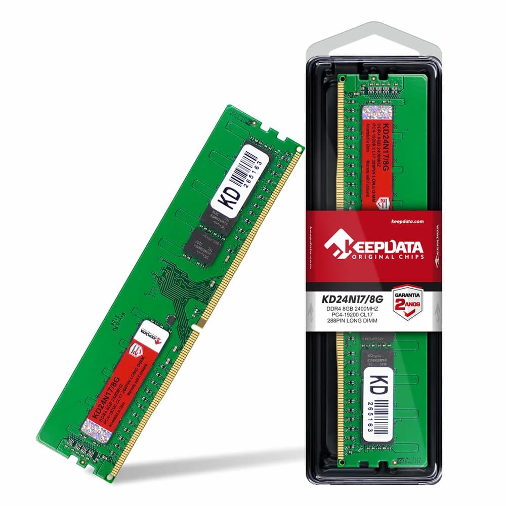 Memória Keepdata, 8GB, 2400MHz, DDR4, Para Desktop - Kd24n17/8g