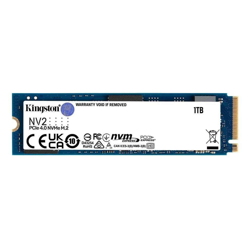 SSD M.2 PCie, Nvme Kingston 1 TB, Leitura: 3500 Mb/s e Gravação: 2100 Mb/s - Snv2s/1000g