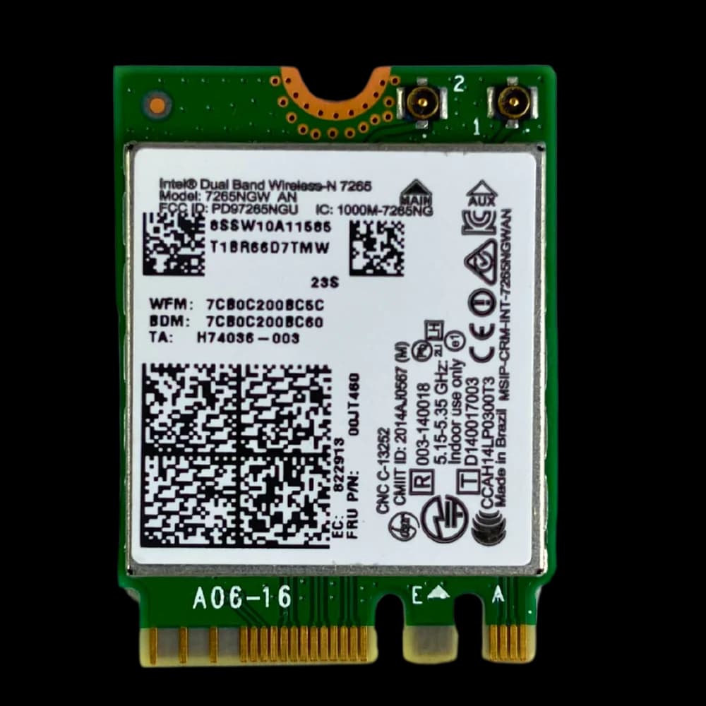 Wireless Intel 7265 7265ngw An Dual Band Hp Hp 793840-001+nf