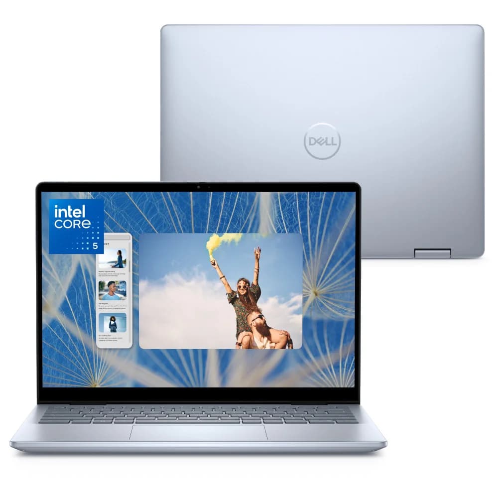 Notebook 2 Em 1 Dell Inspiron 2in1-i1300-m10 14" Fhd+ Touch Intel® Core™ I5 8GB 512gb SSD WINDOWS 11 Prata Gelo