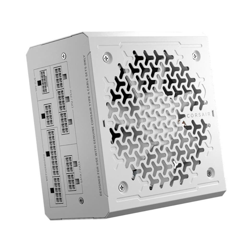 FONTE 1000W 80 PLUS GOLD CORSAIR RM1000E, ATX 3.1, FULL-MODULAR, WHITE - CP-9020294-BR