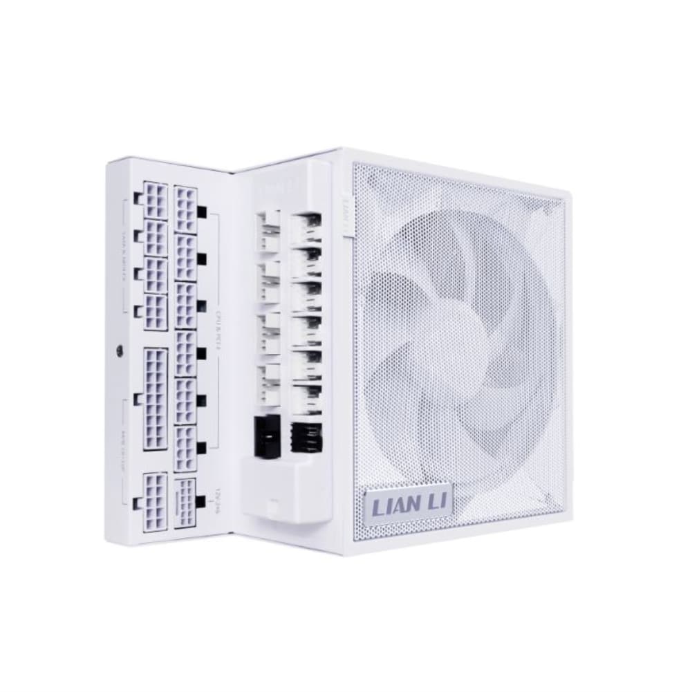 FONTE 1000W 80 PLUS GOLD LIAN LI EDGE GOLD, ATX 3.1, FULL-MODULAR, WHITE - EG1000G WHITE BR