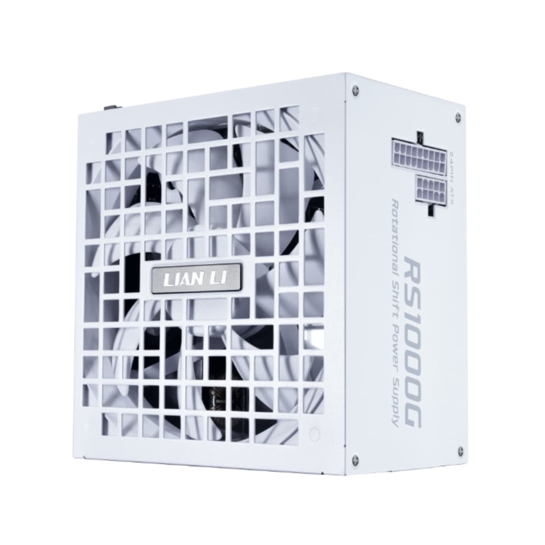 FONTE 1000W 80 PLUS GOLD LIAN LI RS1000G, ATX 3.1, FULL-MODULAR, C/ HUB USB, WHITE - RS1000G WH BR