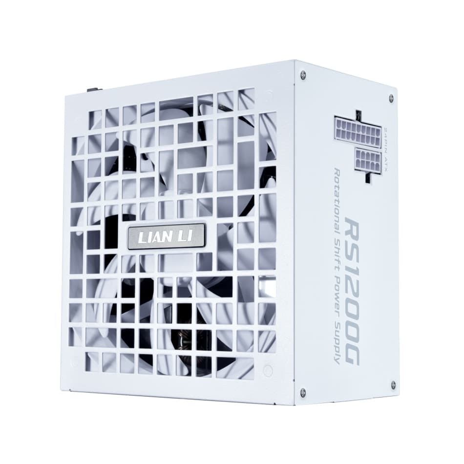 FONTE 1200W 80 PLUS GOLD LIAN LI RS1200G, ATX 3.1, FULL-MODULAR, WHITE - RS1200G WH BR