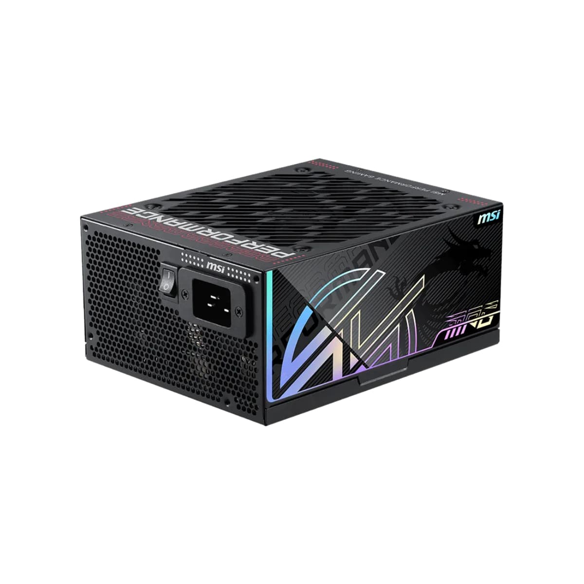 FONTE 1600W 80 PLUS PLATINUM MSI MPG AI1600TS PCIE5, ATX 3.1, FULL-MODULAR, BLACK - MPG AI1600TS PCIE5