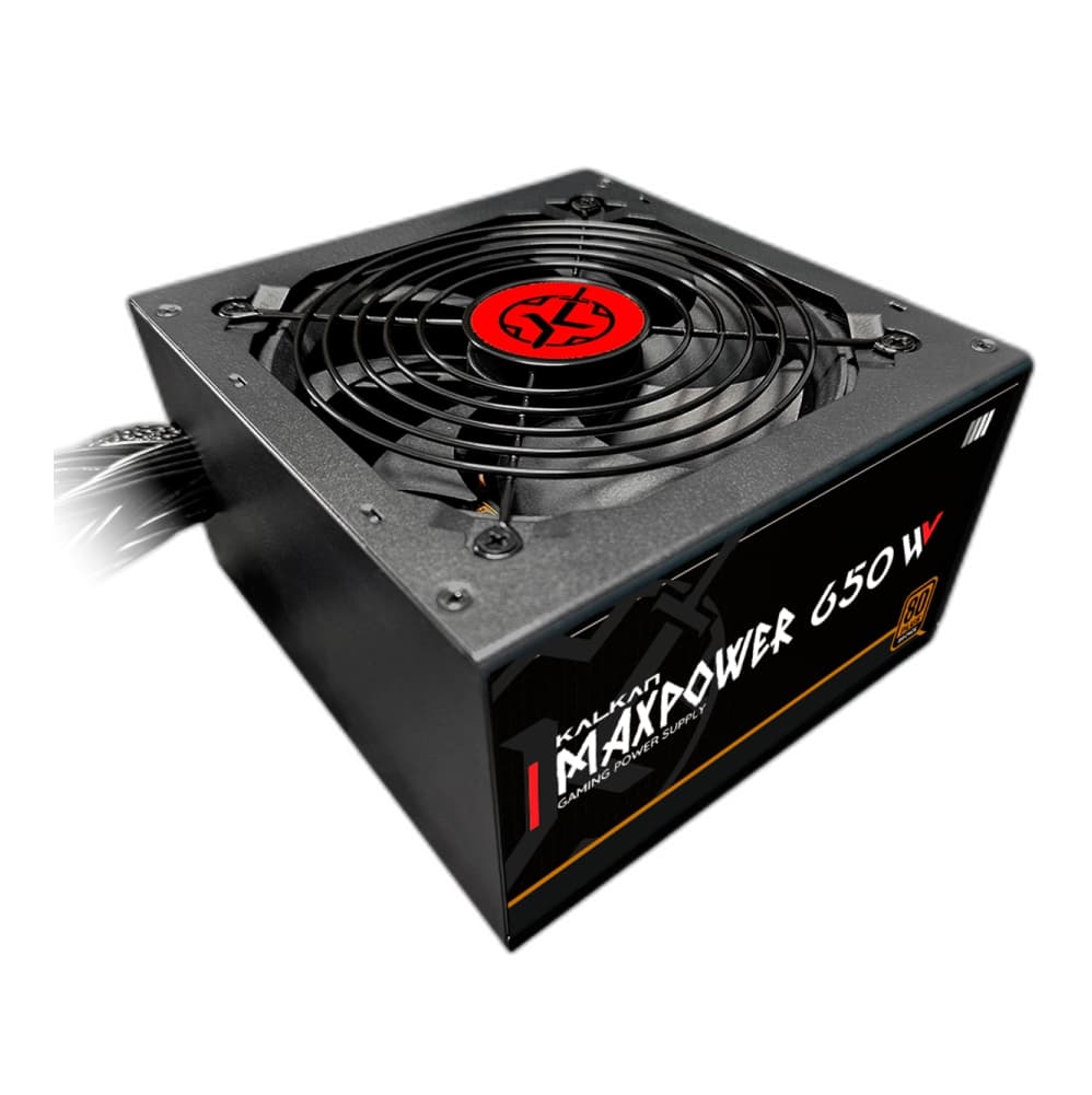 FONTE 650W 80 PLUS BRONZE KALKAN MAXPOWER, ATX 2.54, BLACK - MP-0750W-B
