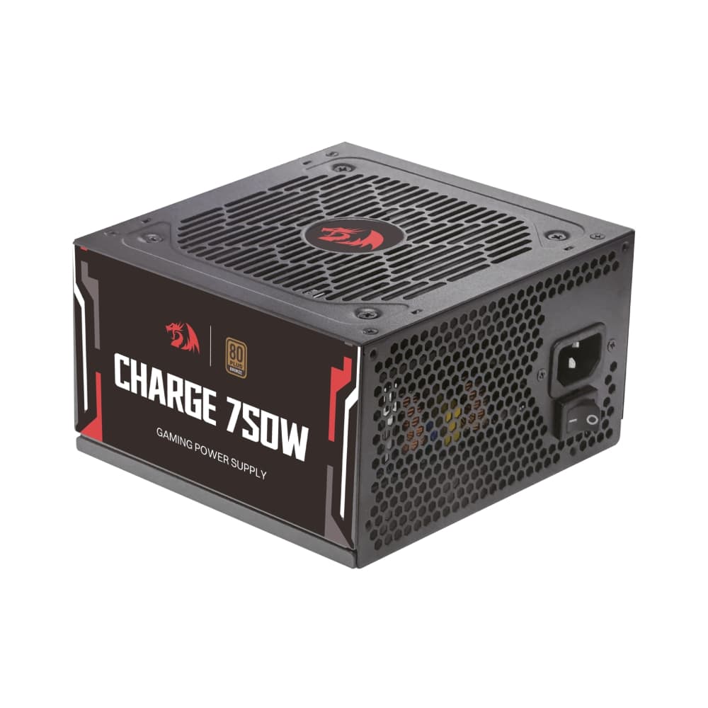 FONTE 750W 80 PLUS BRONZE REDRAGON CHARGE, ATX 2.54, BLACK - FRC-750