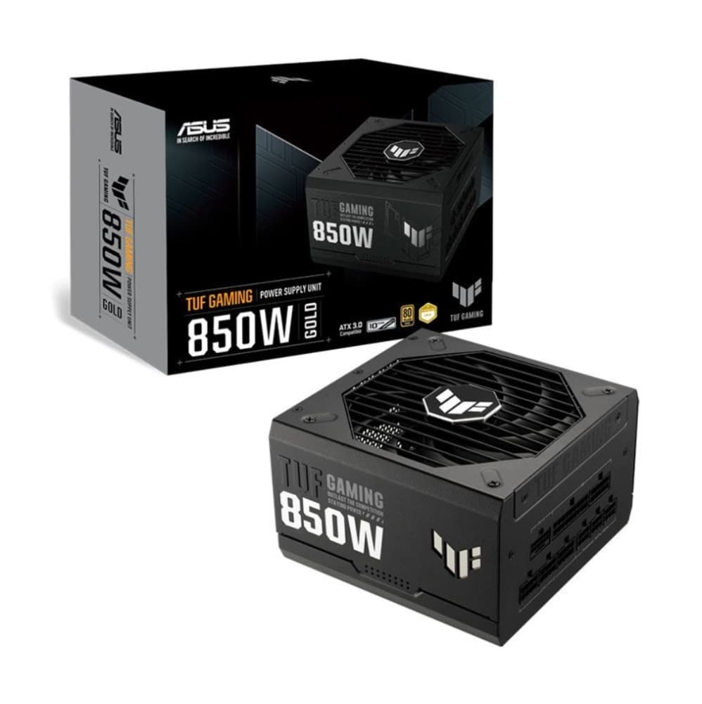 FONTE 850W 80 PLUS GOLD ASUS TUF GAMING, ATX, FULL-MODULAR, BLACK - TUF-GAMING-850G (90YE00S2-B0BA00)