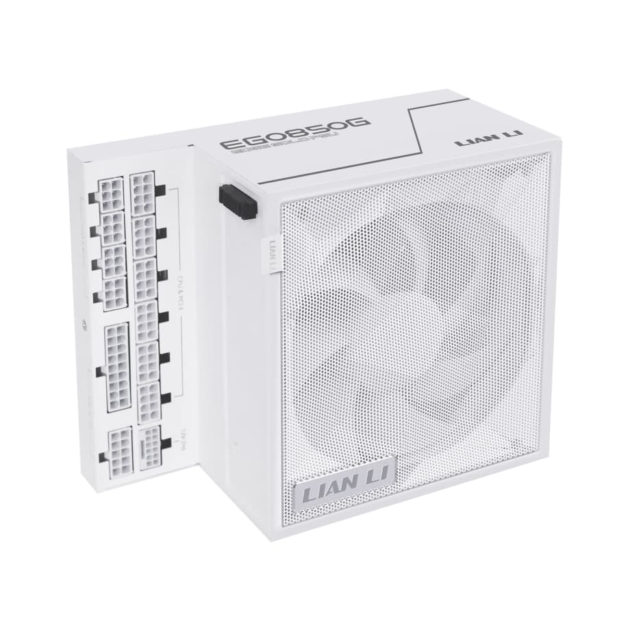 FONTE 850W 80 PLUS GOLD LIAN LI EDGE GOLD, ATX 3.1, FULL-MODULAR, WHITE - EG0850G WHITE BR