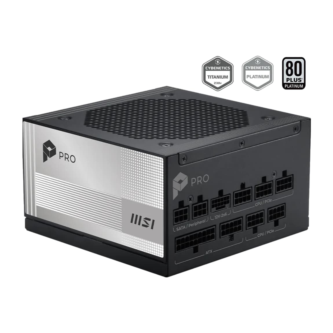 FONTE 850W 80 PLUS PLATINUM MSI PRO A850PL PCIE5, ATX 3.1, FULL-MODULAR, BLACK - PRO A850PL PCIE5