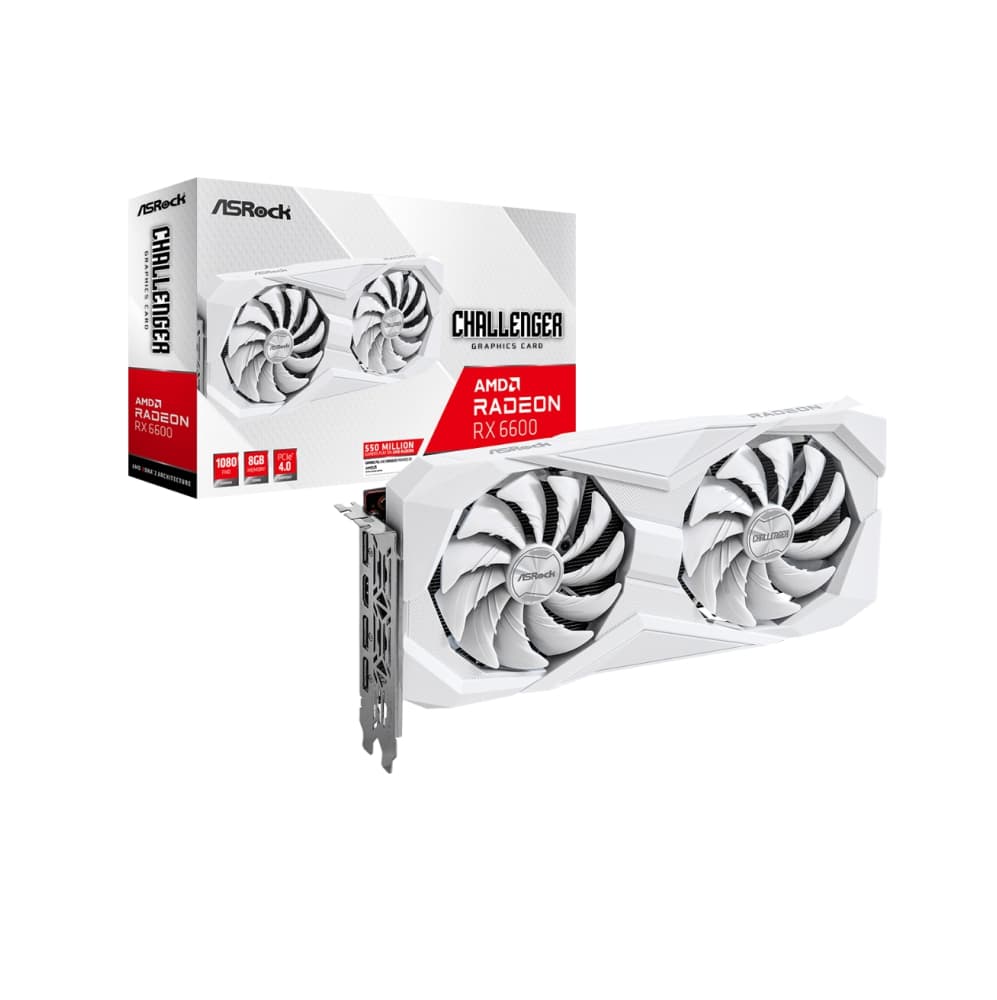 GPU ASROCK RX6600 8GB CLW, GDDR6, 128-BITS, 3X DP / 1X HDMI - RX6600 CLW 8G