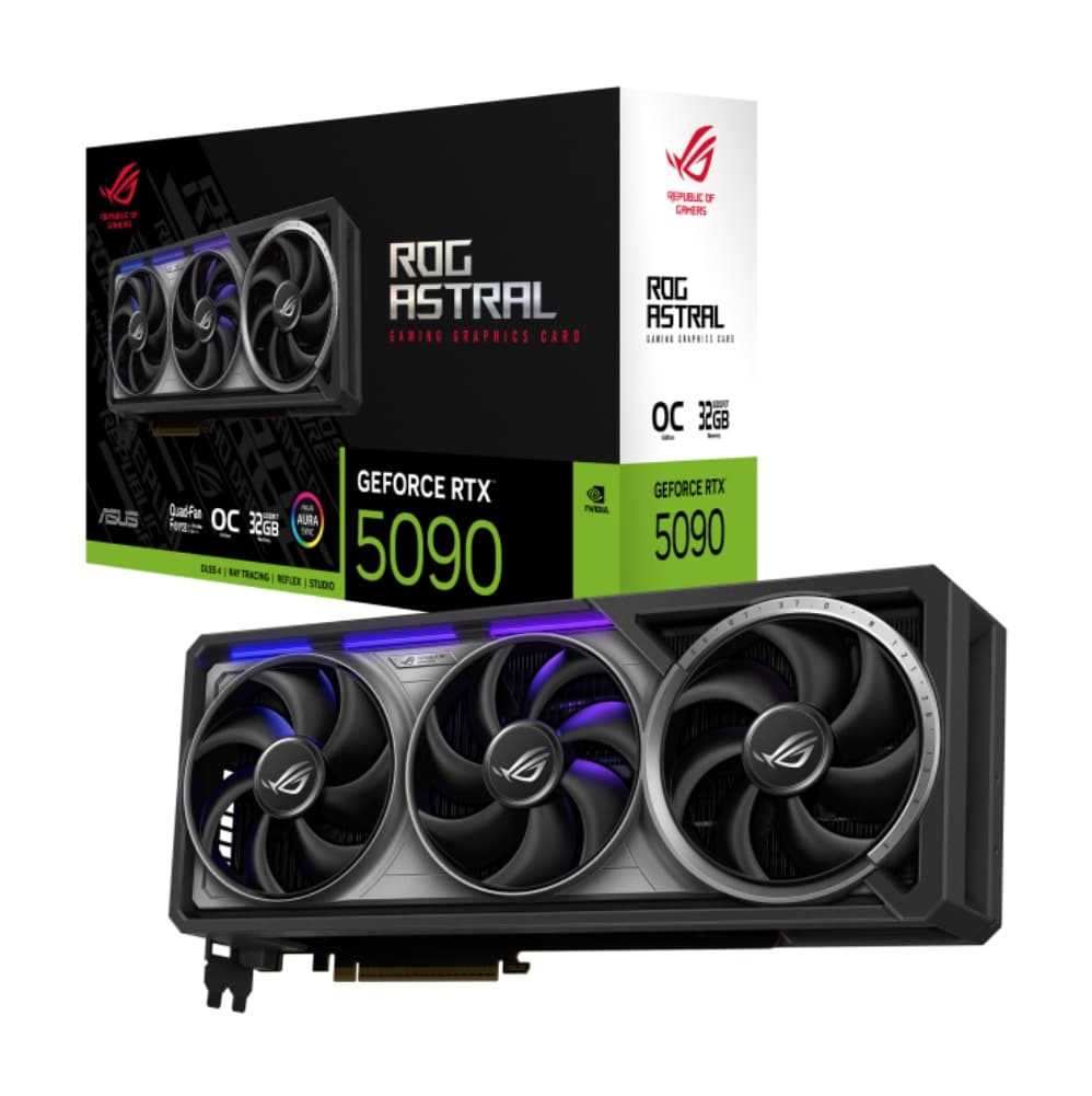 GPU ASUS ROG RTX 5090 32GB ASTRAL OC, GDDR7, 512-BITS, 3X DP / 2X HDMI - ROG-ASTRAL-RTX5090-O32G-GAMING
