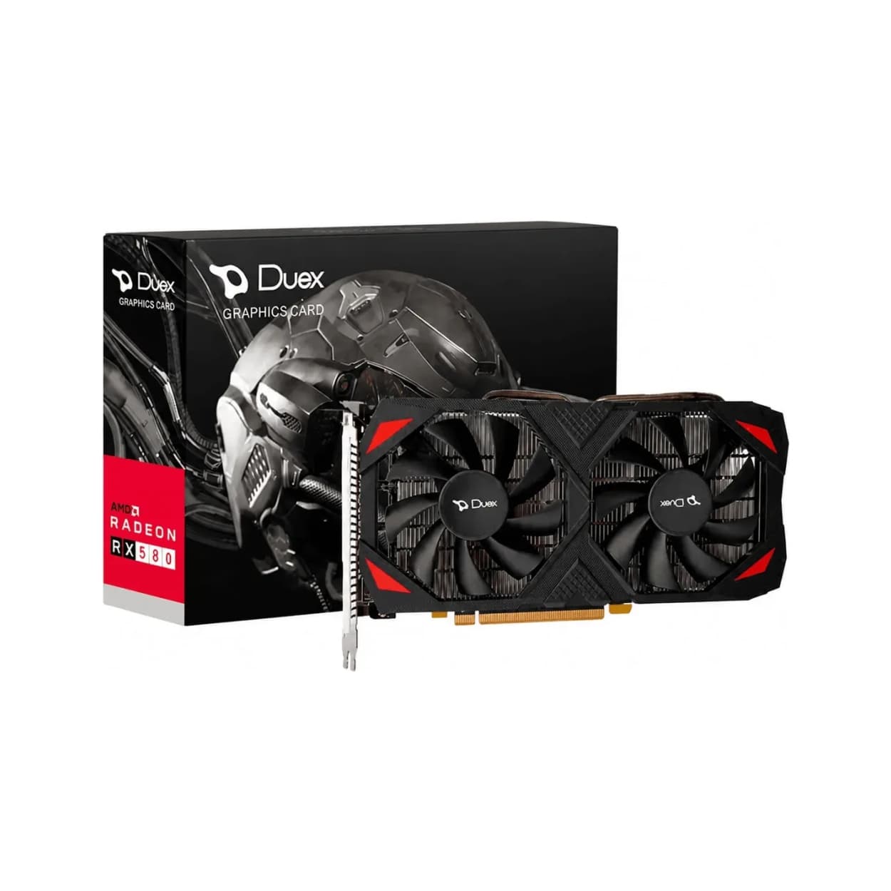 GPU DUEX RX 580 8GB, GDDR5, 256-BITS, 1X DP / 1X HDMI / 1X DVI, BLACK - DX RX580-8GD5HA