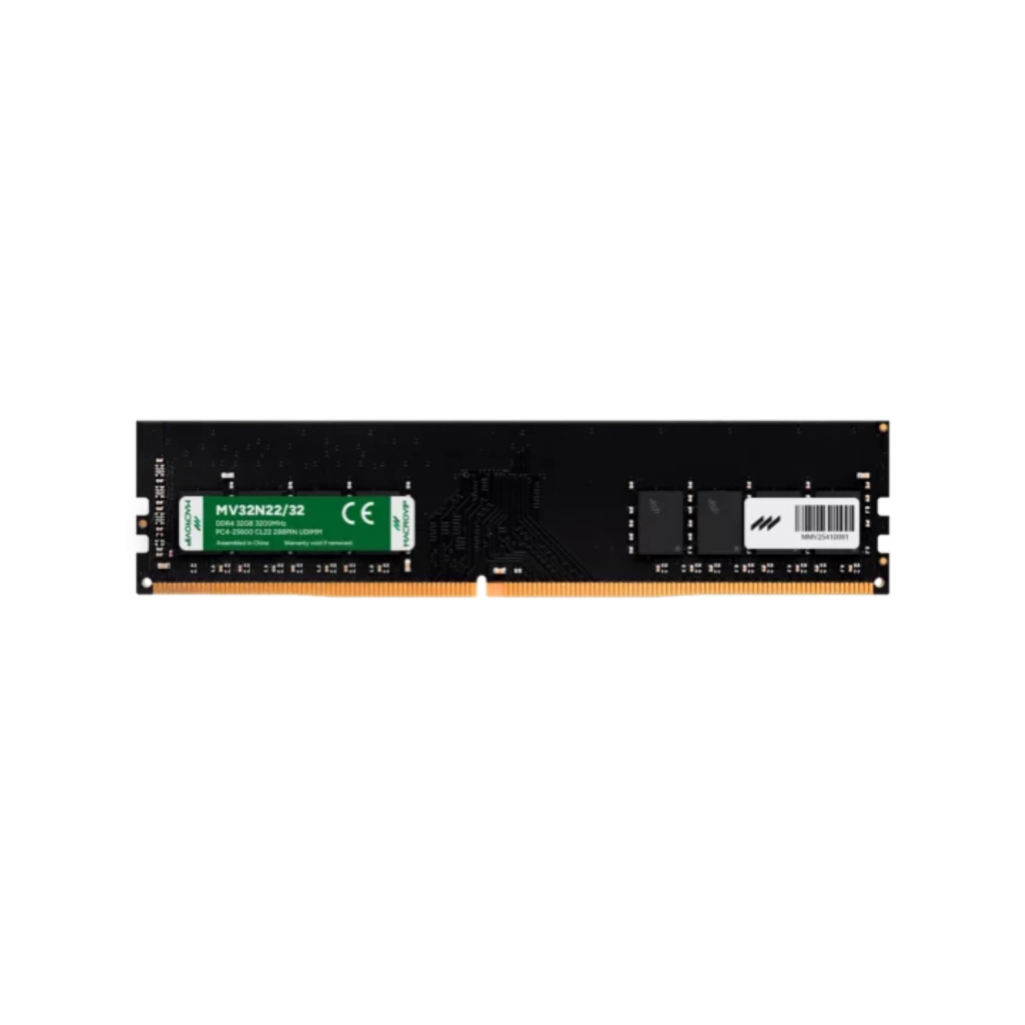 MEMÓRIA 32GB DDR4 3200MHZ MACROVIP, BLACK - MV32N22/32