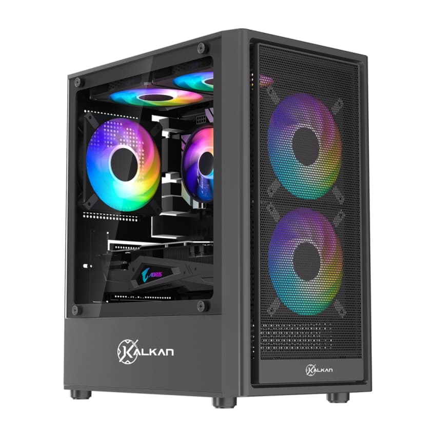 PC GAMER AMD RYZEN 7 5700X - 2 X 8GB DDR4 - NVME 500GB - RTX 5060 8GB - AIRCOOLER 120MM - 600W 80P