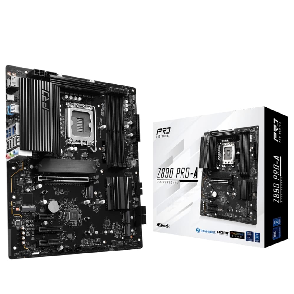 PLACA MÃE ASROCK Z890 PRO-A, INTEL LGA 1851, ATX, DDR5 - Z890 PRO-A