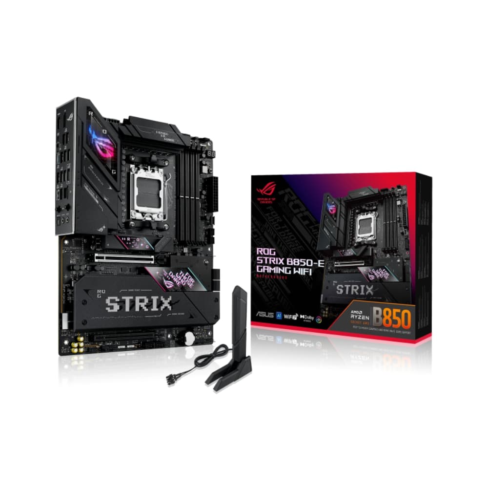 PLACA MÃE ASUS ROG STRIX B850-E GAMING WIFI, AMD AM5, ATX, WF/BLT, DDR5 - ROG STRIX B850-E GAMING WIFI