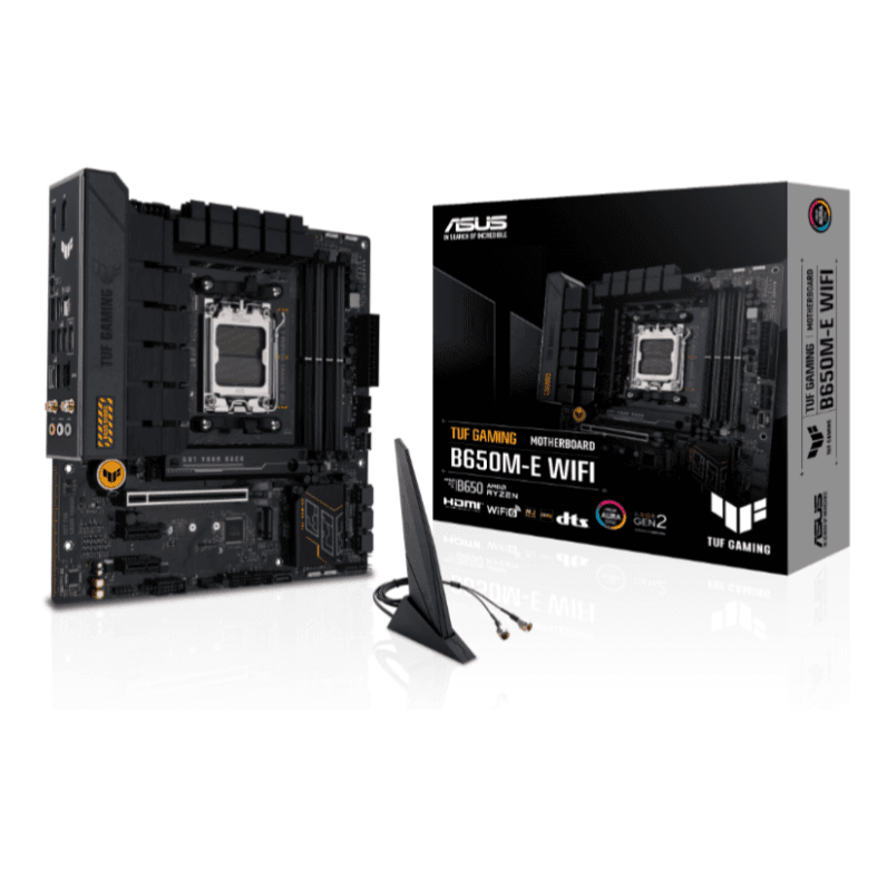 PLACA MÃE ASUS TUF GAMING B650M-E WIFI, AMD AM5, MATX, WF/BLT, DDR5 - TUF GAMING B650M-E WIFI