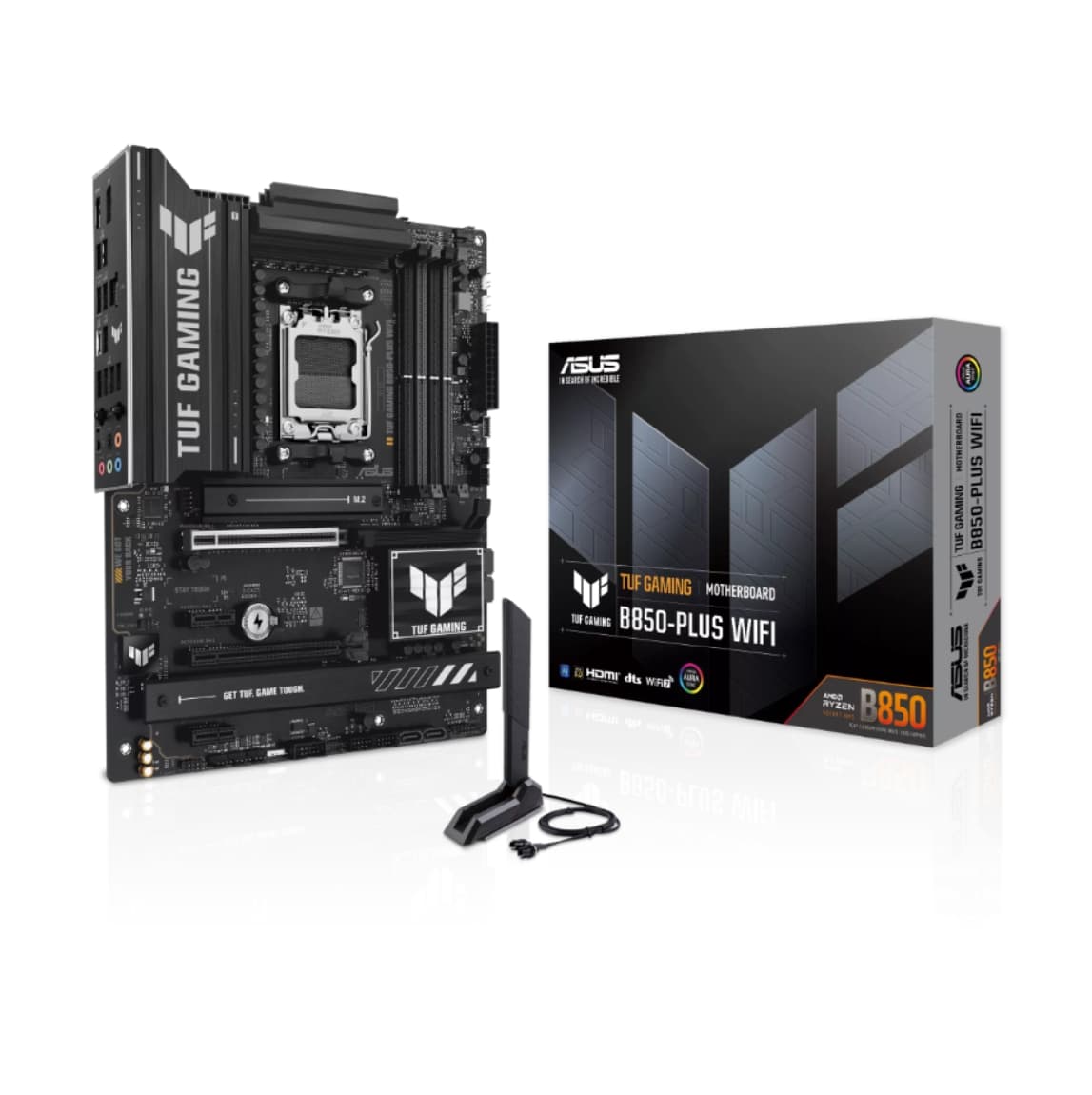 PLACA MÃE ASUS TUF GAMING B850-PLUS WIFI, AMD AM5, ATX, WF/BLT, DDR5 - TUF GAMING B850-PLUS WIFI
