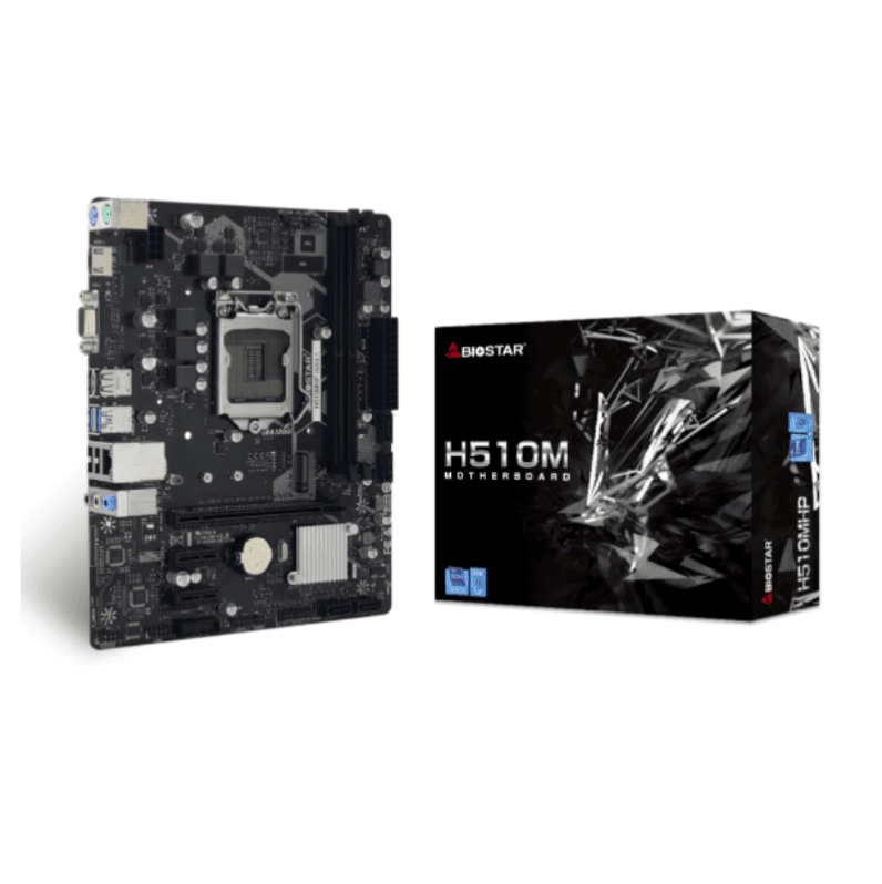 PLACA MÃE BIOSTAR H510MHP, INTEL LGA 1200, MATX, DDR4 - H510MHP