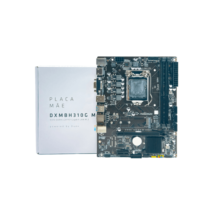 PLACA MÃE DUEX H310M M2, INTEL LGA 1151, MATX, DDR4 - DXMBH310G