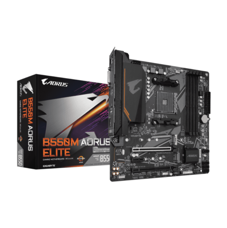 PLACA MÃE GIGABYTE B550M AORUS ELITE, AMD AM4, MATX, DDR4 - B550M AORUS ELITE