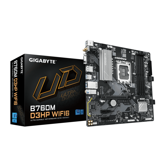 PLACA MÃE GIGABYTE B760M D3HP WIFI6, INTEL LGA 1700, MATX, WF/BLT, DDR5 - B760M D3HP WIFI6
