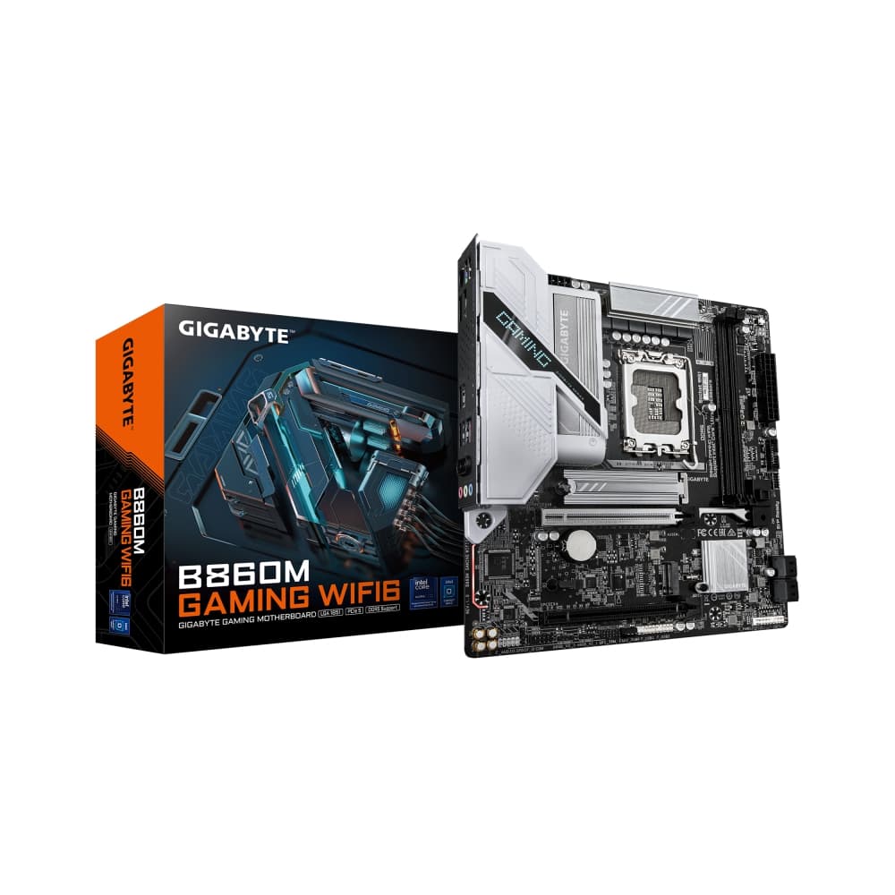 PLACA MÃE GIGABYTE B860M GAMING WIFI6, INTEL LGA 1851, MATX, WF/BLT, DDR5 - B860M GAMING WIFI6