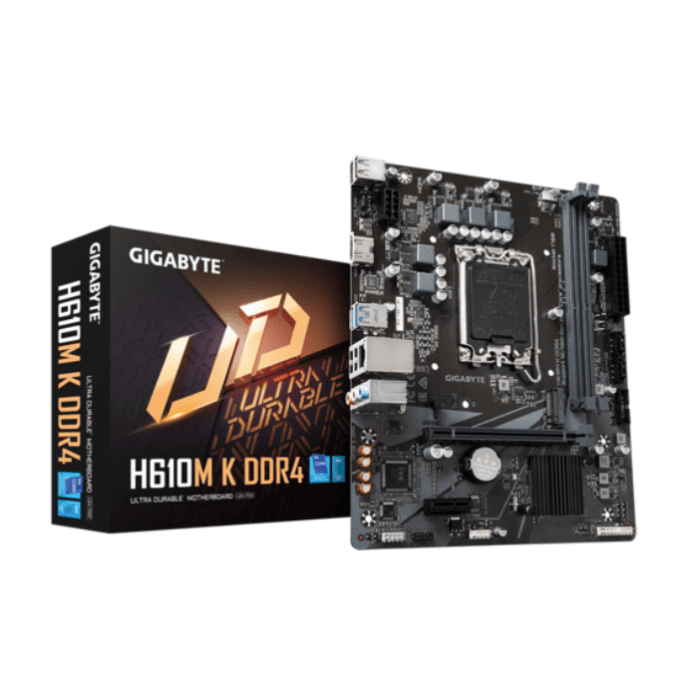 PLACA MÃE GIGABYTE H610M K DDR4, INTEL LGA 1700, MATX - H610M K DDR4